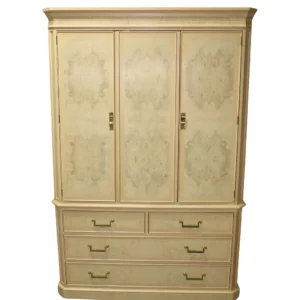 Drexel Heritage Burlwood Corinthian Armoire Dresser